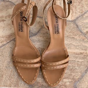 Like New Nude Summer Strappy Heel Sandal